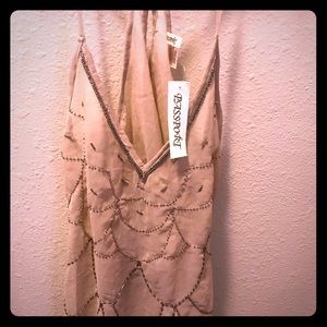 Sheer beaded tank